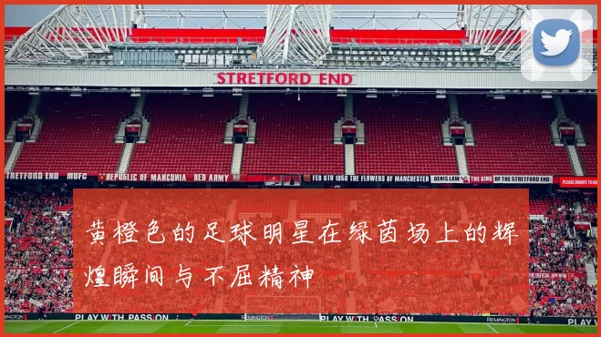 黄橙色的足球明星在绿茵场上的辉煌瞬间与不屈精神